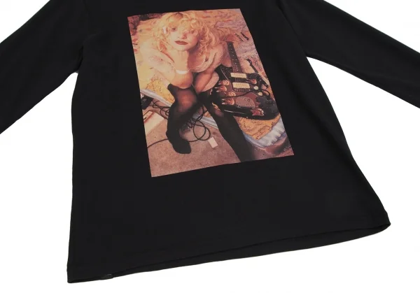 ヒステリックグラマーHYSTERIC GLAMOUR コートニーラブプリントカットソー 黒M K-111219_007