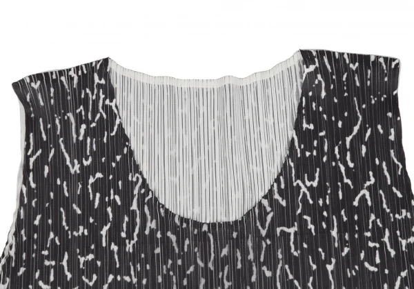 PLEATS PLEASE Splash Print Sleeveless Dress K-111229_004