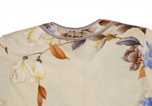 レオナールLEONARD フローラルメタルボタンカーディガン ベージュL K-111247_015