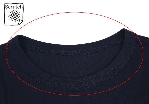 ヨウジヤマモト ファムYohji Yamamoto FEMME コットンサイドタグタンクトップ 紺3 K-111254_004