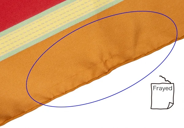 ロエべLOEWE ゴルフ総柄シルクスカーフ オレンジ赤 K-111271_016