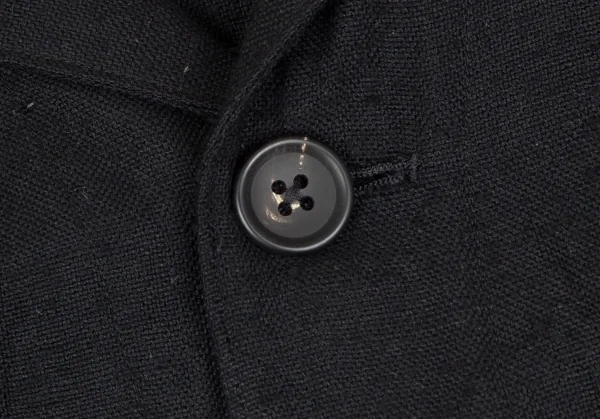 ヨウジヤマモト プールオムYohji Yamamoto POUR HOMME ネップシルクテーラードジャケット 黒S K-111278_004