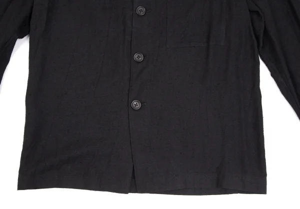 ヨウジヤマモト プールオムYohji Yamamoto POUR HOMME ネップシルクテーラードジャケット 黒S K-111278_008