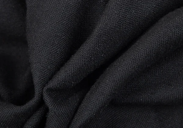 ヨウジヤマモト プールオムYohji Yamamoto POUR HOMME ネップシルクサスペンダー装飾パンツ 黒S K-111279_014