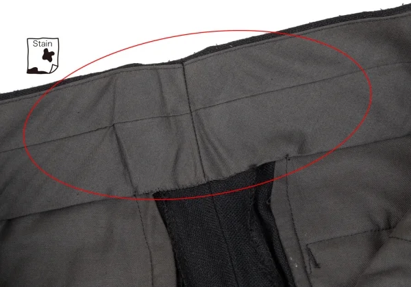 ヨウジヤマモト プールオムYohji Yamamoto POUR HOMME ネップシルクサスペンダー装飾パンツ 黒S K-111279_006