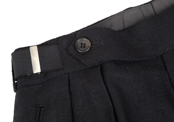 ヨウジヤマモト プールオムYohji Yamamoto POUR HOMME ネップシルクセットアップスーツ 黒S K-111280_011