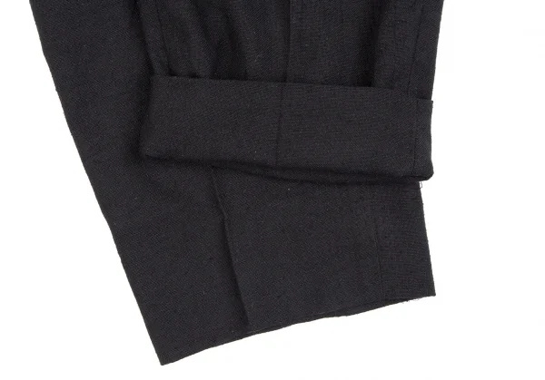 ヨウジヤマモト プールオムYohji Yamamoto POUR HOMME ネップシルクセットアップスーツ 黒S K-111280_015