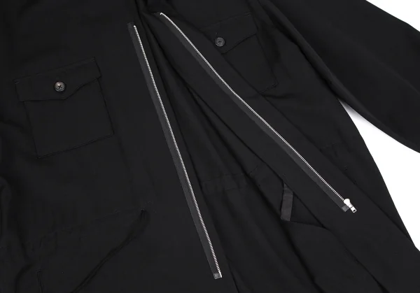 ヨウジヤマモト プールオムYohji Yamamoto POUR HOMMEウールギャバポケットデザインセットアップスーツ 黒M K-111283_008