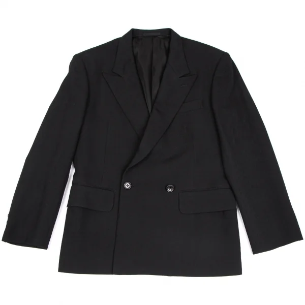 ワイズフォーメンY's for men ウールダブルブレストジャケット 黒S K-111286_001