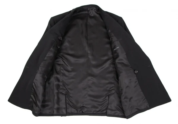 ワイズフォーメンY's for men ウールダブルブレストジャケット 黒S K-111286_011