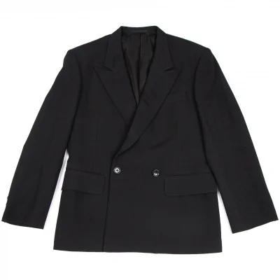 ワイズフォーメンY's for men ウールダブルブレストジャケット 黒