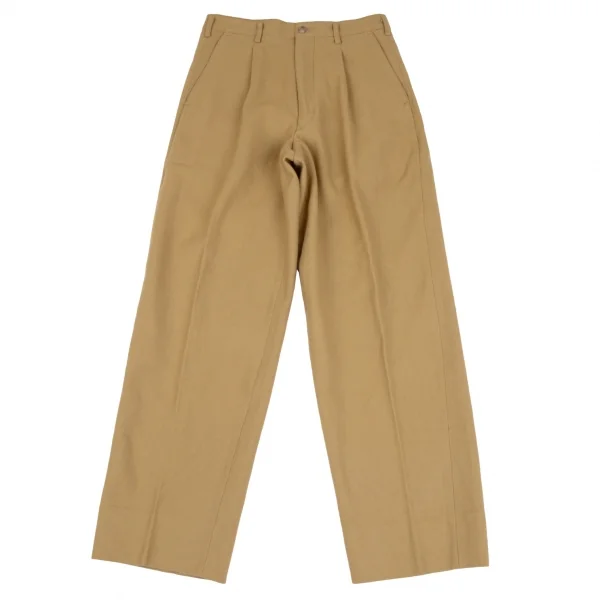 Y's for men Wool Tuck Pants Camel M K-111308_001