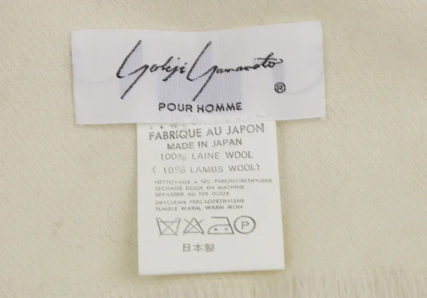 Yohji Yamamoto POUR HOMME Fringe Wool Stole K-111312_008