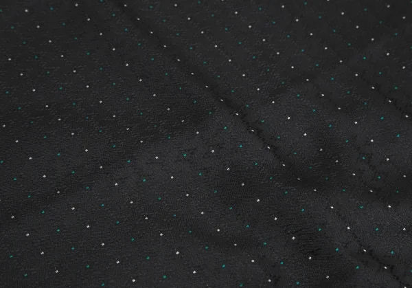 ワイズフォーメンY's for men ダイヤチェック織りフリンジストール 黒 K-111314_003