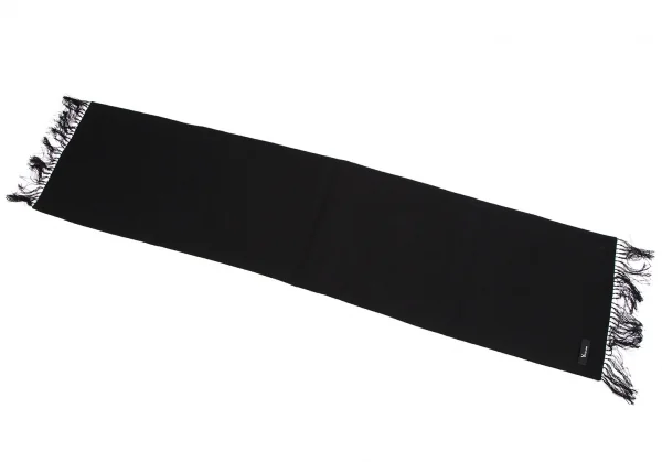 ワイズフォーメンY's for men ダイヤチェック織りフリンジストール 黒 K-111314_004