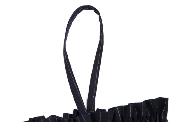 ビームスボーイBEAMS BOY ポリウールギャザーストライプキャミソール 紺F K-111344_004