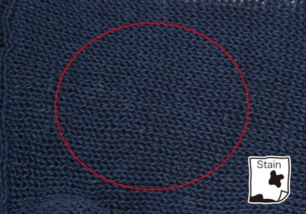 ラピスルーチェビームス LAPIS LUCE BEAMS フェイクレザーポケット切替メッシュ半袖ニットセーター 青M位 K-111348_006