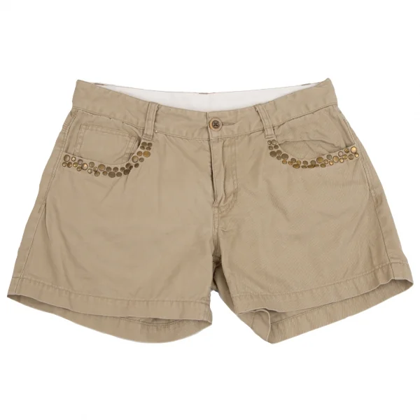 レイビームスRay Beams スタッズチノショートパンツ ベージュ0 K-111350_001