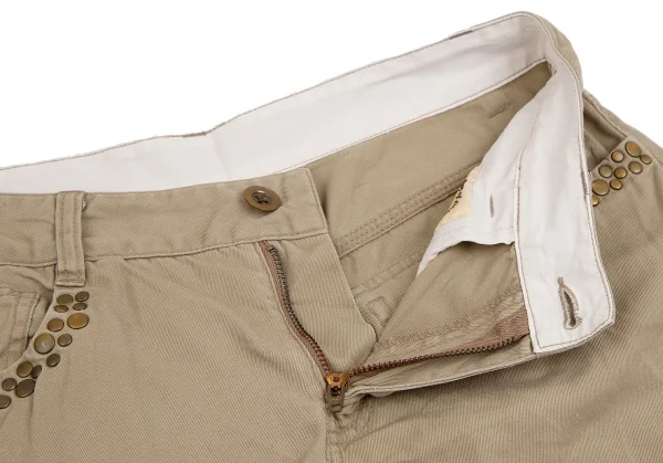 レイビームスRay Beams スタッズチノショートパンツ ベージュ0 K-111350_004