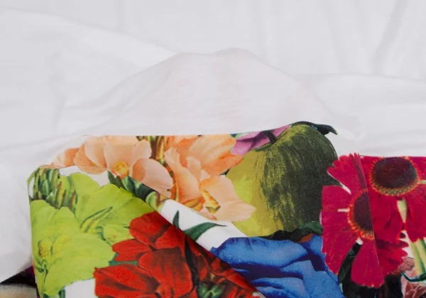 ポールスミスPaul Smith 裾花柄切替タンクトップ 白マルチM K-111355_010