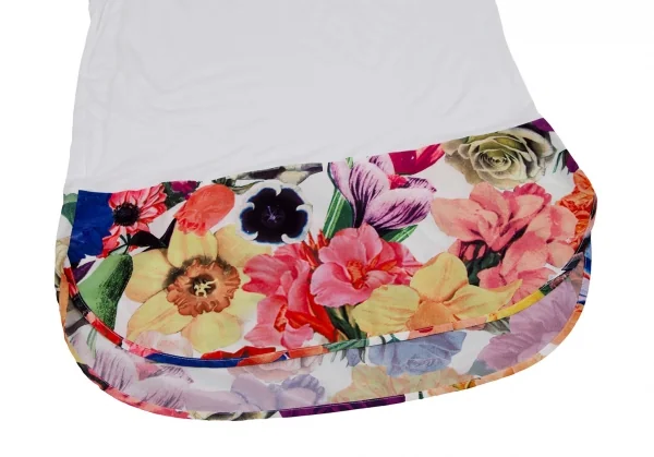 ポールスミスPaul Smith 裾花柄切替タンクトップ 白マルチM K-111355_006