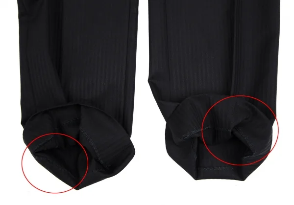 ユナイテッドアローズUNITED ARROWS ウールストライプ織りストレートパンツ 黒38 K-111374_006