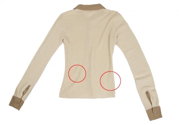 45rpm コットンレーヨンニット切替シャツ ベージュM位 K-111385_011