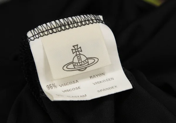 ヴィヴィアンウエストウッドVivienne Westwood COUTURE レーヨンストレッチドレープネックカットソー 黒10 K-111388_018