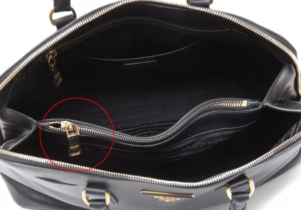 プラダPRADA サフィアーノハンドバッグ 黒 K-111390_015
