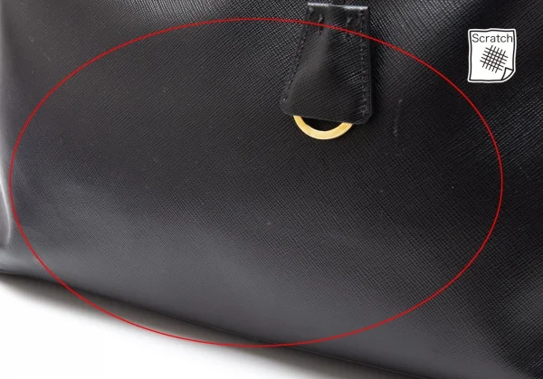 プラダPRADA サフィアーノハンドバッグ 黒 K-111390_003