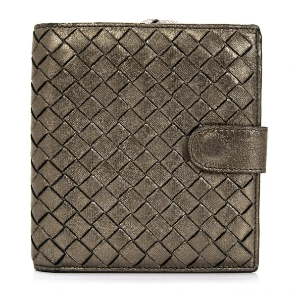 BOTTEGA VENETA Intrecciato Leather Wallet Bronze  K-111394_001