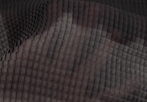 イッセイミヤケ ホワイトレーベルISSEY MIYAKE WHITELABEL ハイネックグラデーションボックスプリーツカットソー 黒グレー2 K-111402_011