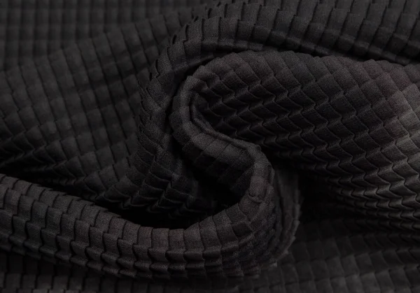 イッセイミヤケ ホワイトレーベルISSEY MIYAKE WHITELABEL ハイネックグラデーションボックスプリーツカットソー 黒グレー2 K-111402_012