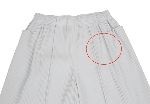 イッセイミヤケ ミーISSEY MIYAKE me ファインニットプリーツワイドパンツ オフF K-111439_002