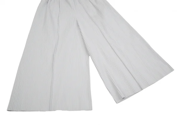 イッセイミヤケ ミーISSEY MIYAKE me ファインニットプリーツワイドパンツ オフF K-111439_006