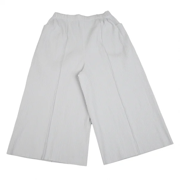 イッセイミヤケ ミーISSEY MIYAKE me ファインニットプリーツワイドパンツ オフF K-111439_009