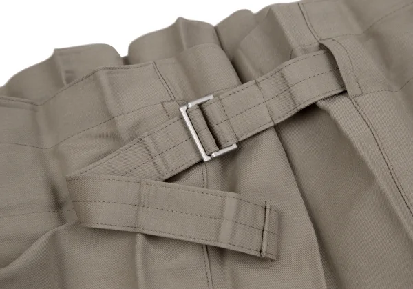 イッセイミヤケ ミーISSEY MIYAKE me プリーツベルテッドワイドパンツ モカF K-111442_004