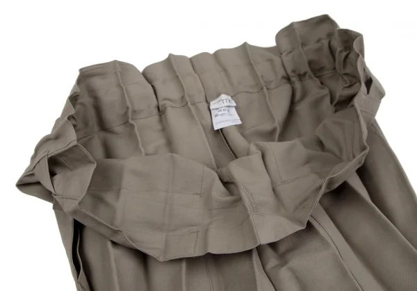 イッセイミヤケ ミーISSEY MIYAKE me プリーツベルテッドワイドパンツ モカF K-111442_005