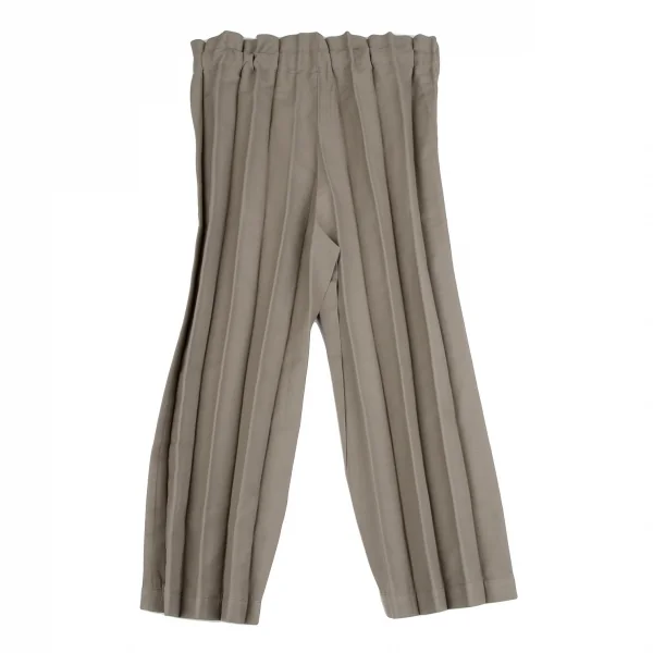 イッセイミヤケ ミーISSEY MIYAKE me プリーツベルテッドワイドパンツ モカF K-111442_008