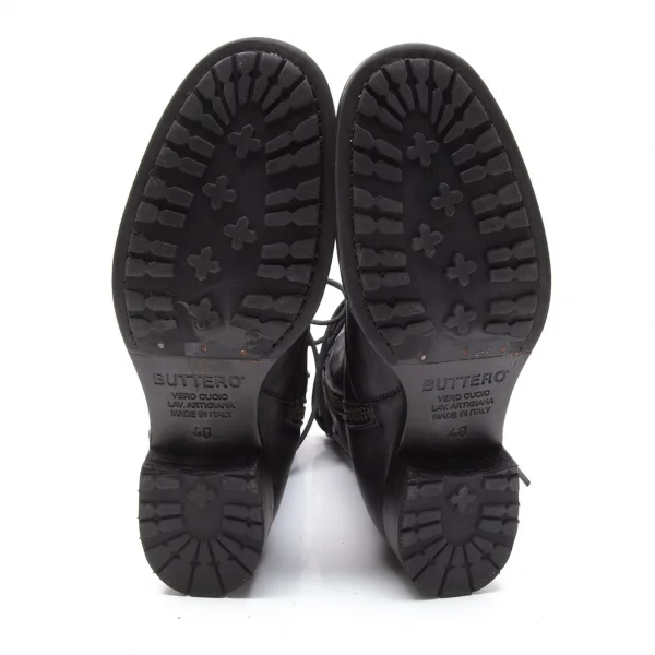 ブッテロBUTTERO ZOZO LIMITED サイドジップレースアップブーツ 黒40(27位) K-111459_010