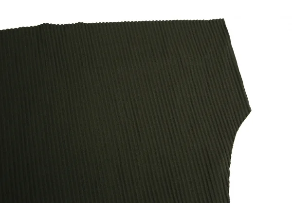 イッセイミヤケ ミーISSEY MIYAKE me A-POC INSIDE プリーツカッティングドルマンロングシャツ 深緑F K-111461_005