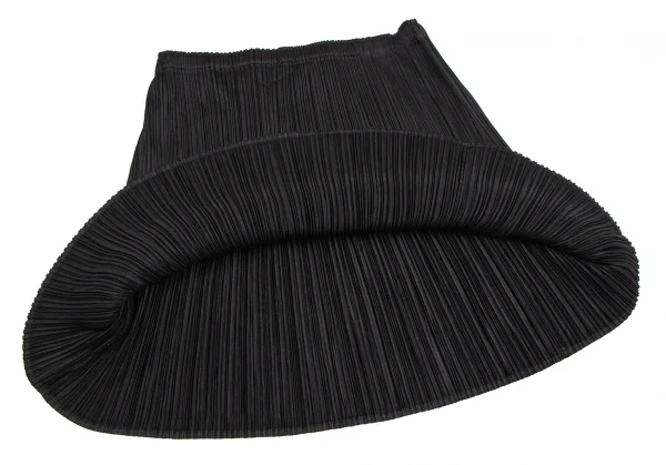 プリーツプリーズPLEATS PLEASE プリーツ台形ミニスカート 黒F K-111475_005