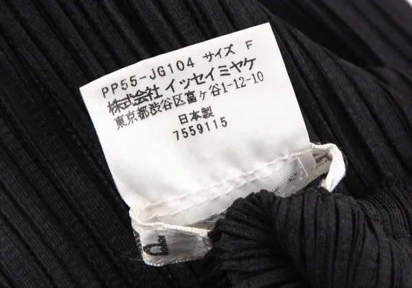 プリーツプリーズPLEATS PLEASE プリーツ台形ミニスカート 黒F K-111475_008