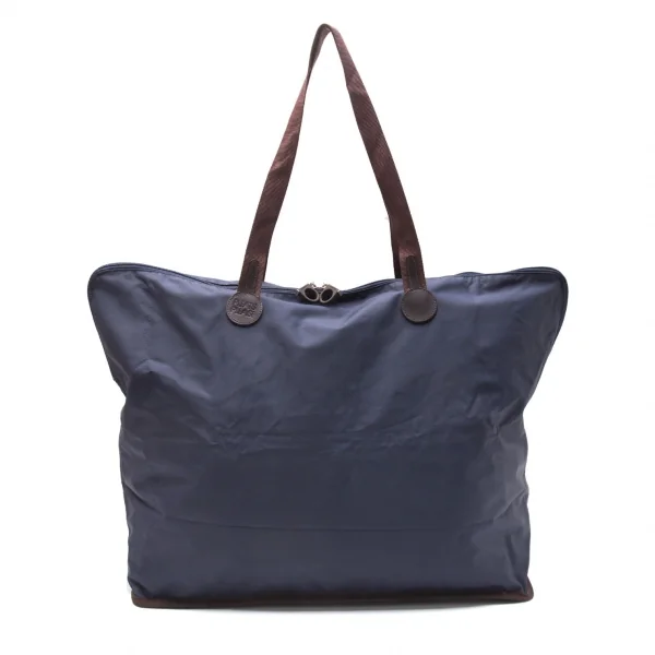 PLEATS PLEASE Fold Design Tote Bag Navy  K-111482_001