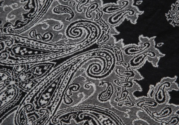 リミフゥLIMI feu ペイズリージャガードスクエアシルエットチュニック 黒S K-111486_010