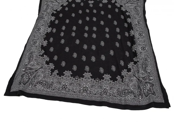 リミフゥLIMI feu ペイズリージャガードスクエアシルエットチュニック 黒S K-111486_006