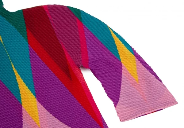 イッセイミヤケミーISSEY MIYAKE me カラフルプリントハイネックカットソー マルチF K-111489_005