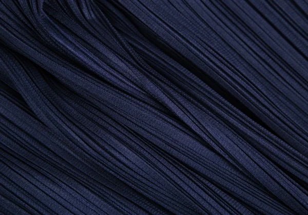 プリーツプリーズPLEATS PLEASE プリーツカーブ切替ワイドパンツ 紺4 K-111495_008
