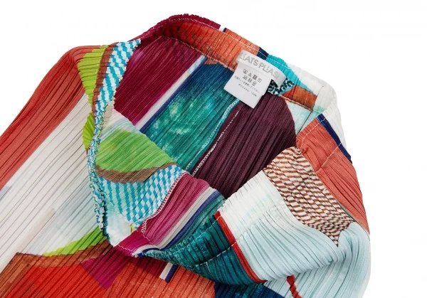 プリーツプリーズPLEATS PLEASE プリーツグラフィックプリントパンツ マルチ3 K-111496_003