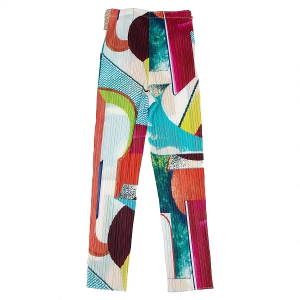 プリーツプリーズPLEATS PLEASE プリーツグラフィックプリントパンツ マルチ3 K-111496_007
